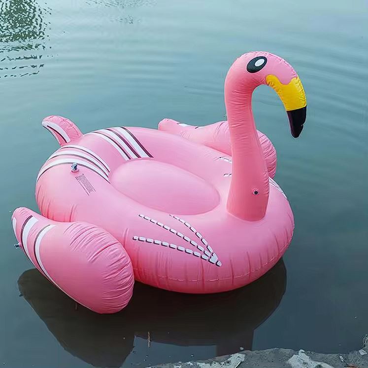 Superflotadores Flamingo hinchable acuático colchoneta 140x120x100cm
