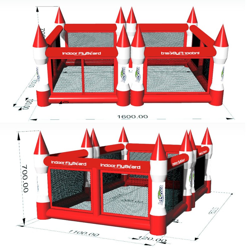 Indoor Flyboard castillo hinchable acuático patentado (seminuevo)