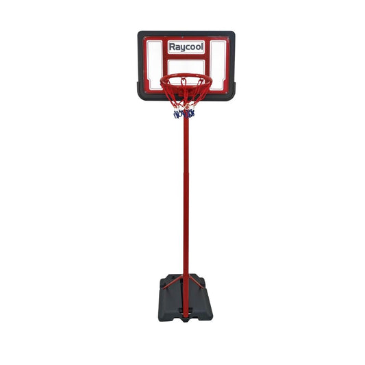 Canasta de baloncesto portátil rojo equipo basquet completo exterior  235-295 cm